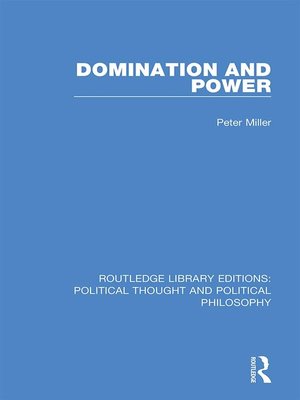 cover image of Domination and Power